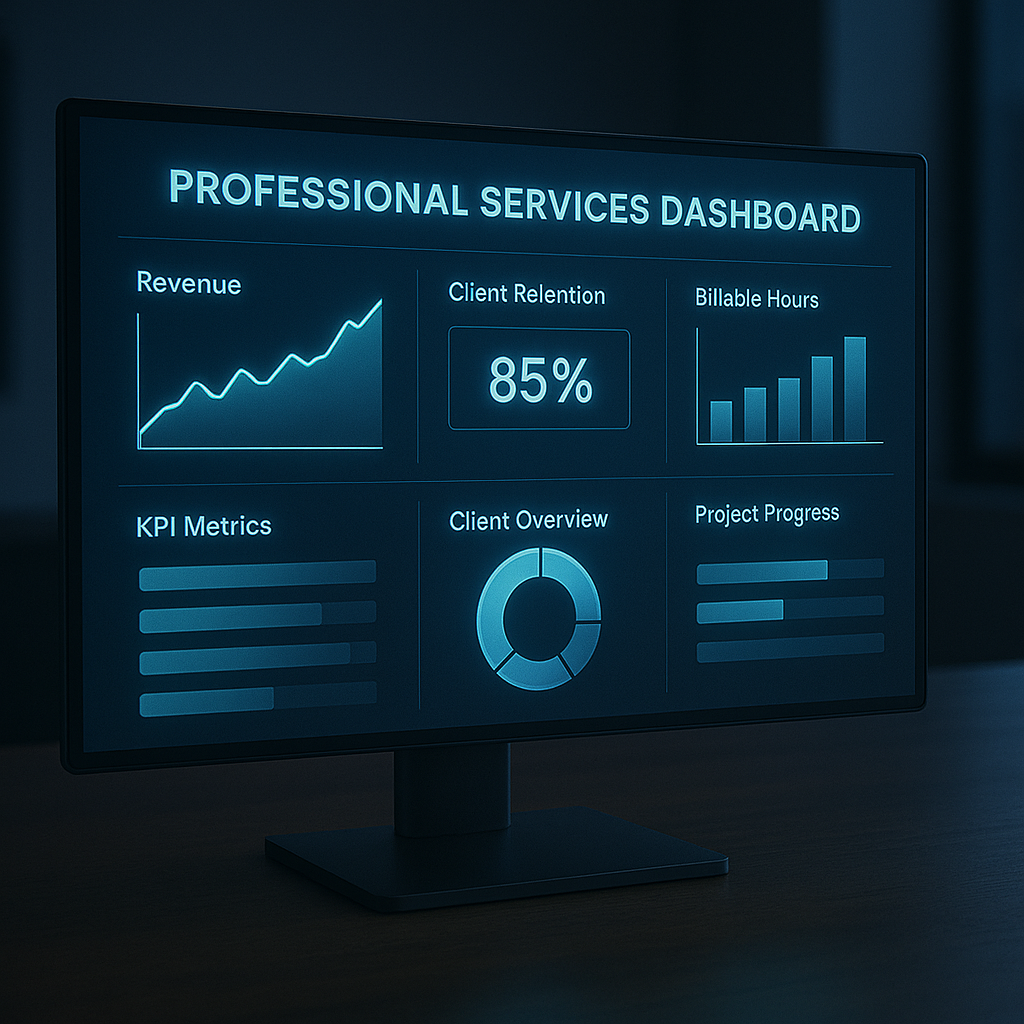 Professional Services Dashboard (Excel & Notion)